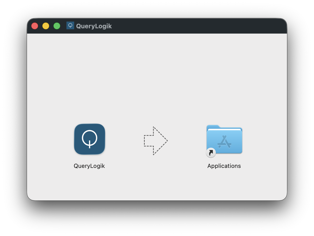 Drag QueryLogik to Applications folder